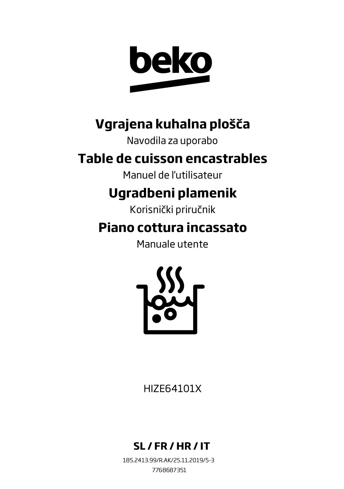 Beko HIZE64101X User manual