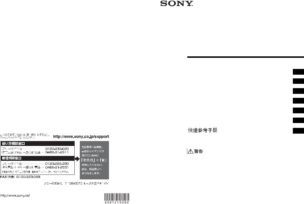 Sony VPL-FX41, VPL-FX41L, VPL-FW41, VPL-FW41L Operating Instruction