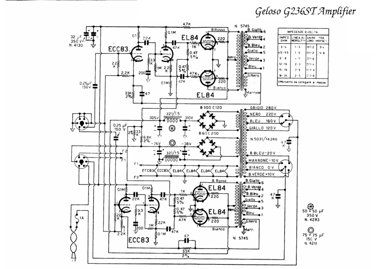 Geloso G236ST Schematic