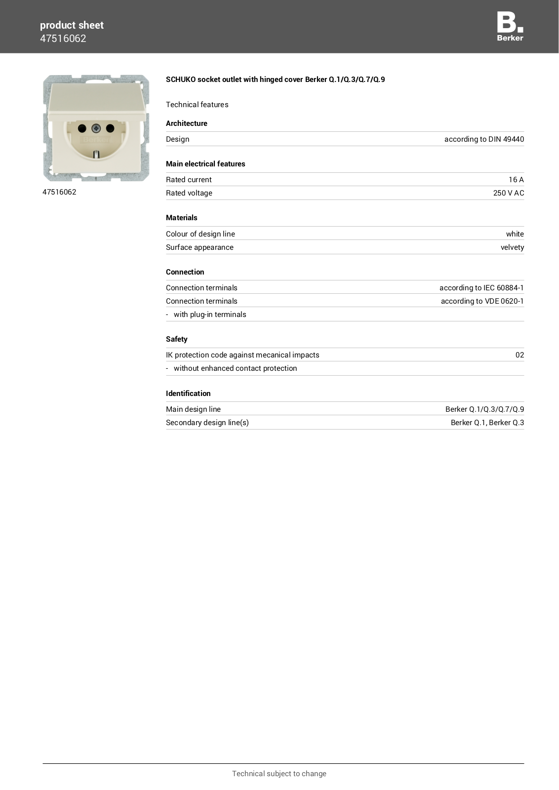 Berker 47516062 User Manual - ManualMachine.com