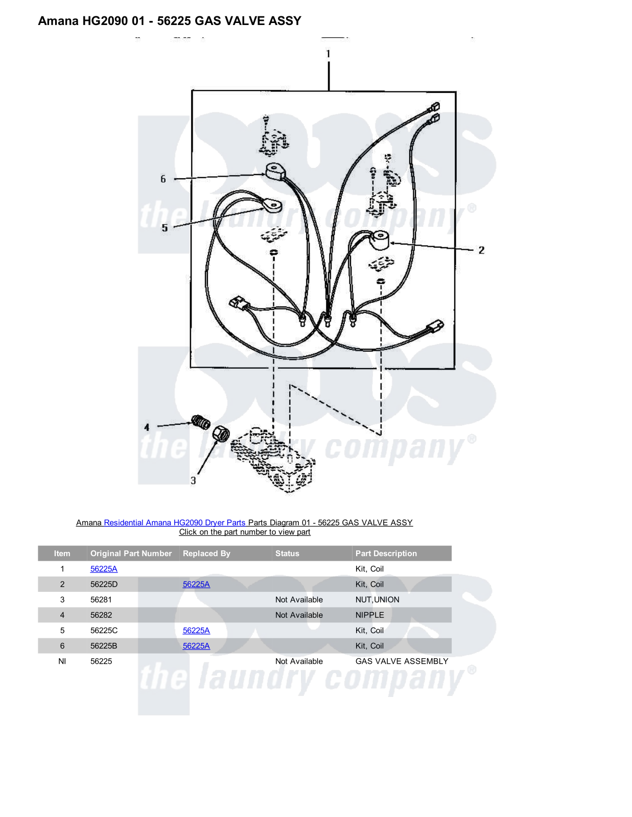 Amana HG2090 Parts Diagram