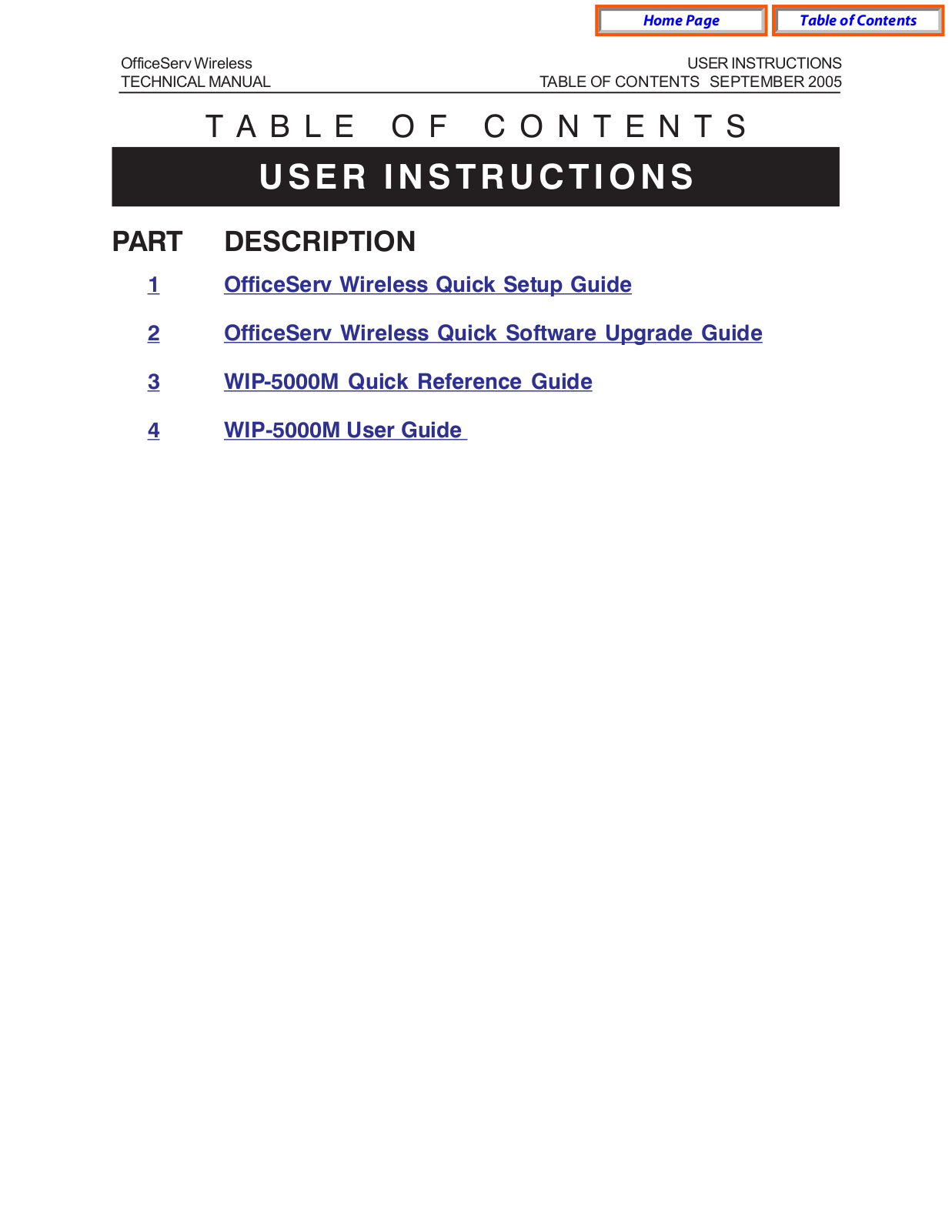 Samsung WIP-500M, WIP-5000M, OfficeServ WIP-5000M User Manual