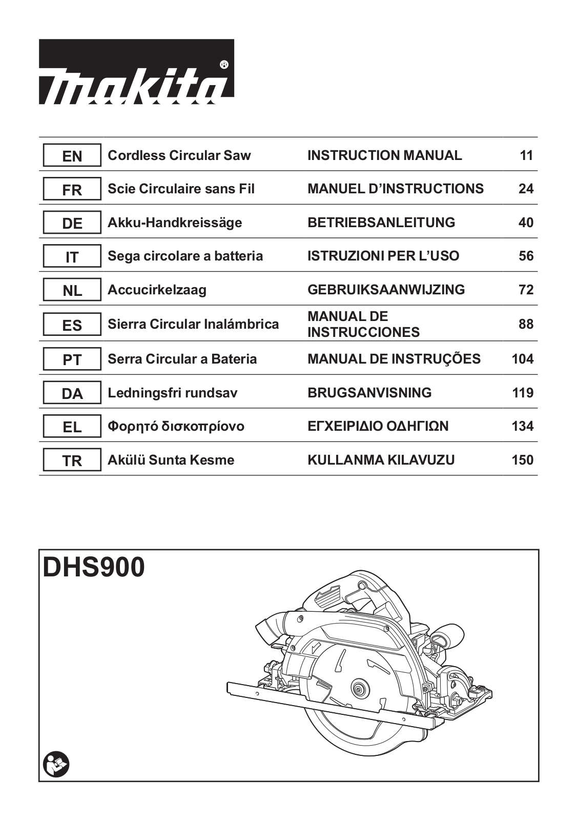 Makita DHS900Z User Manual