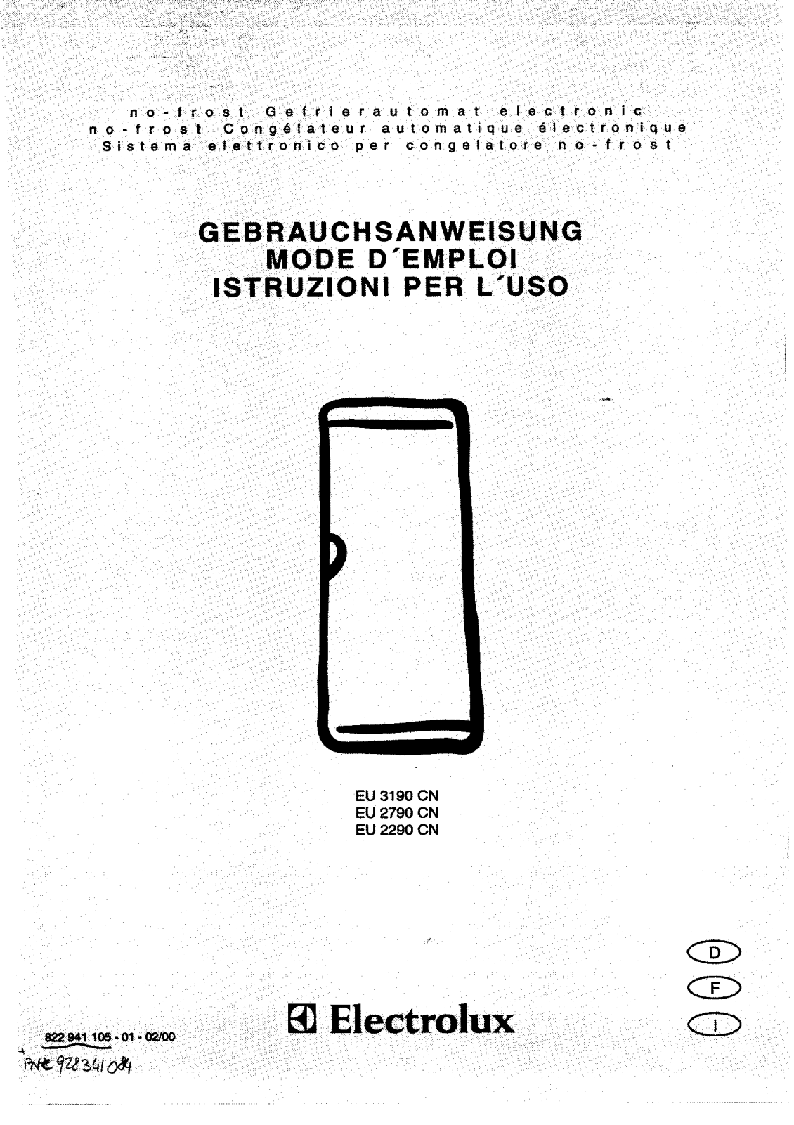 electrolux EU2290CN, EU2790CN User Manual