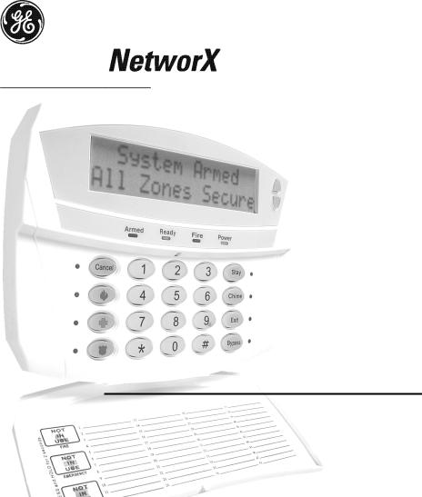 GE Security NX-1192E User Manual