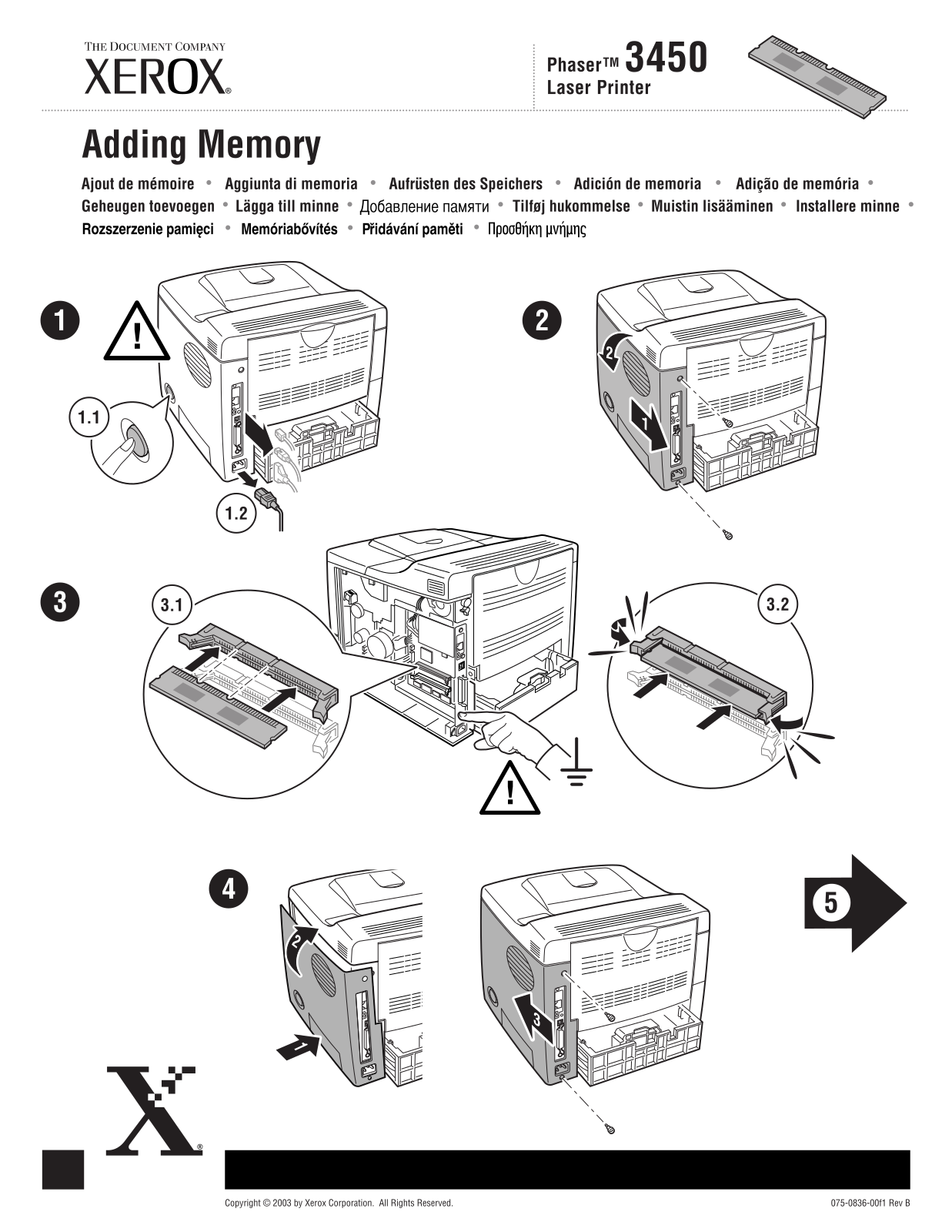 Xerox 3450 User Guide