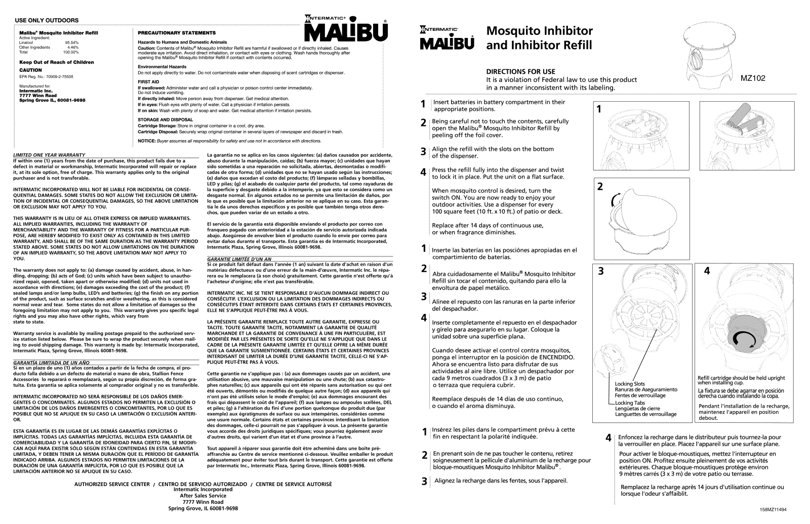 Intermatic MZ102 User Manual