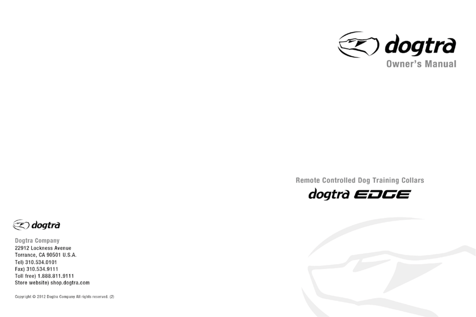 Dogtra EDGE User Manual