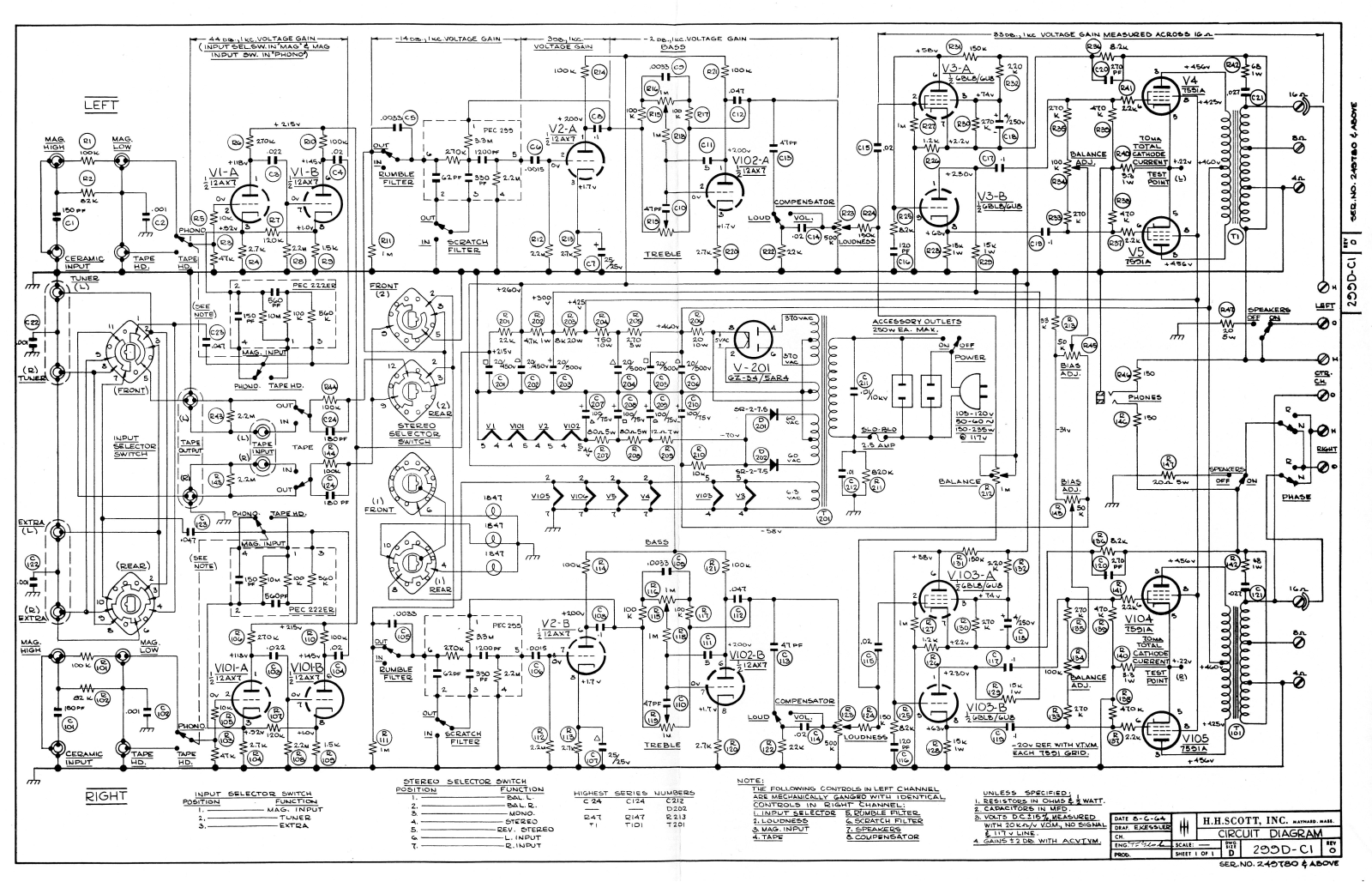 Scott 299D Schematic