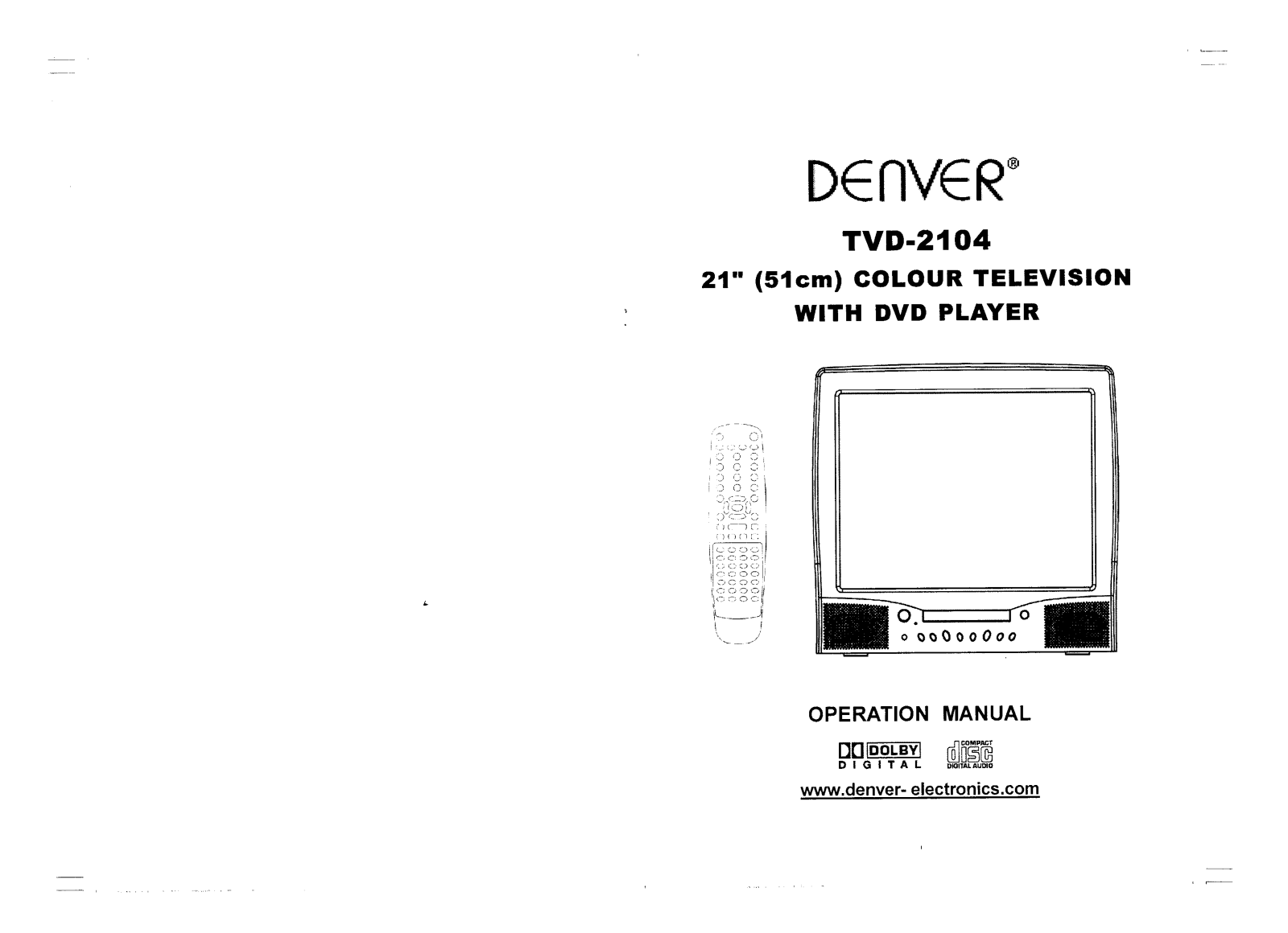 Denver TVD-2104 User Manual