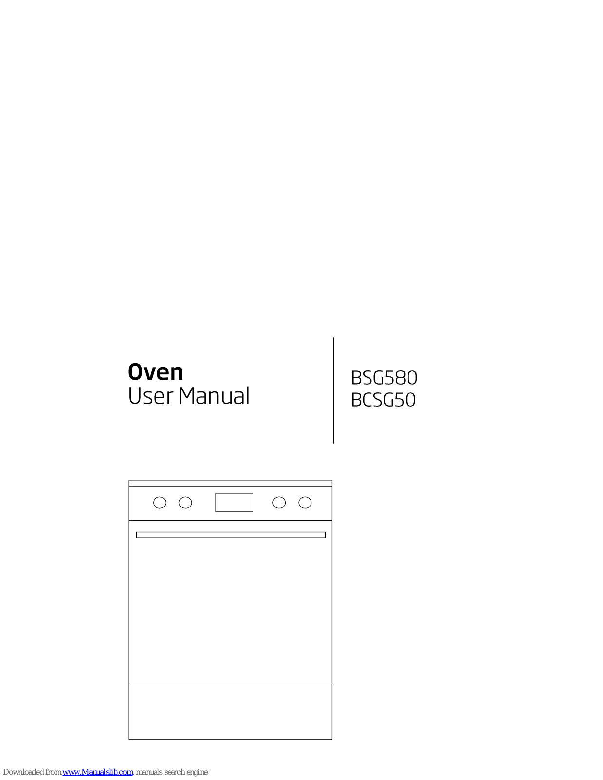 Beko BSG580, BCSG50 User Manual