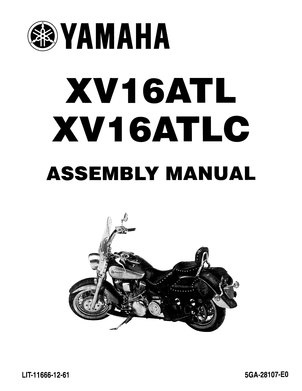 YAMAHA XV1600ATL, XV1600ATLC ASSEMBLY MANUALS