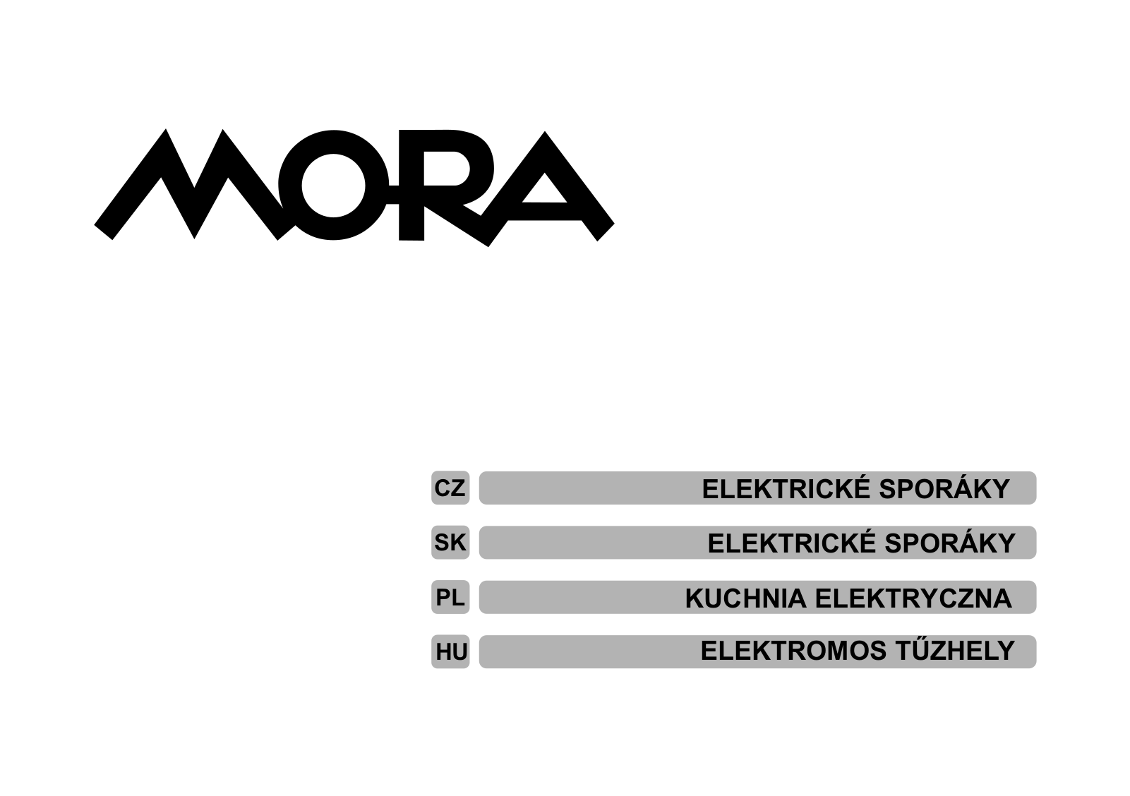 Mora CS 862 GW1 User Manual