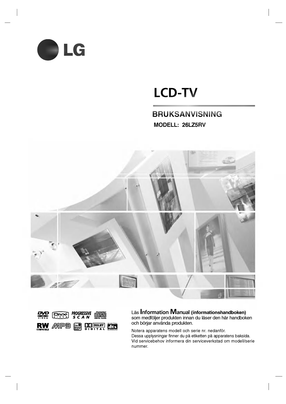 LG 26LZ5RV User manual