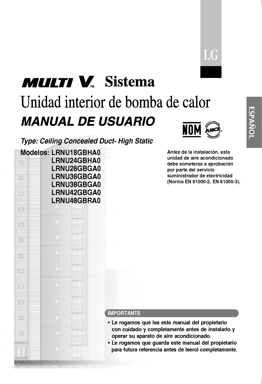 Lg LRNU28GBGA0 User Manual