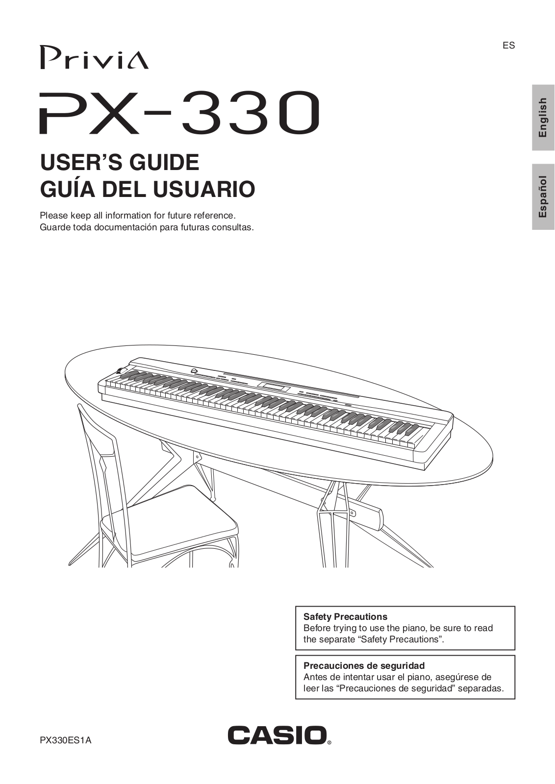 Casio PX330ES1A User Manual