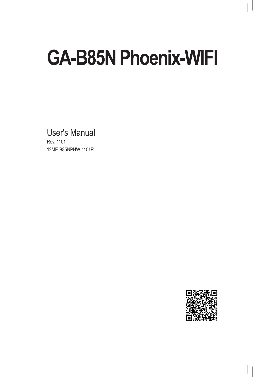 Gigabyte GA-B85N PHOENIX-WIFI User Manual