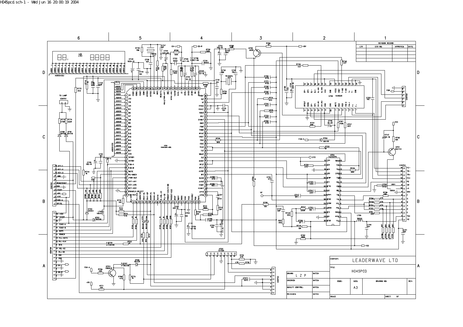 CCE AS 75X Diagram