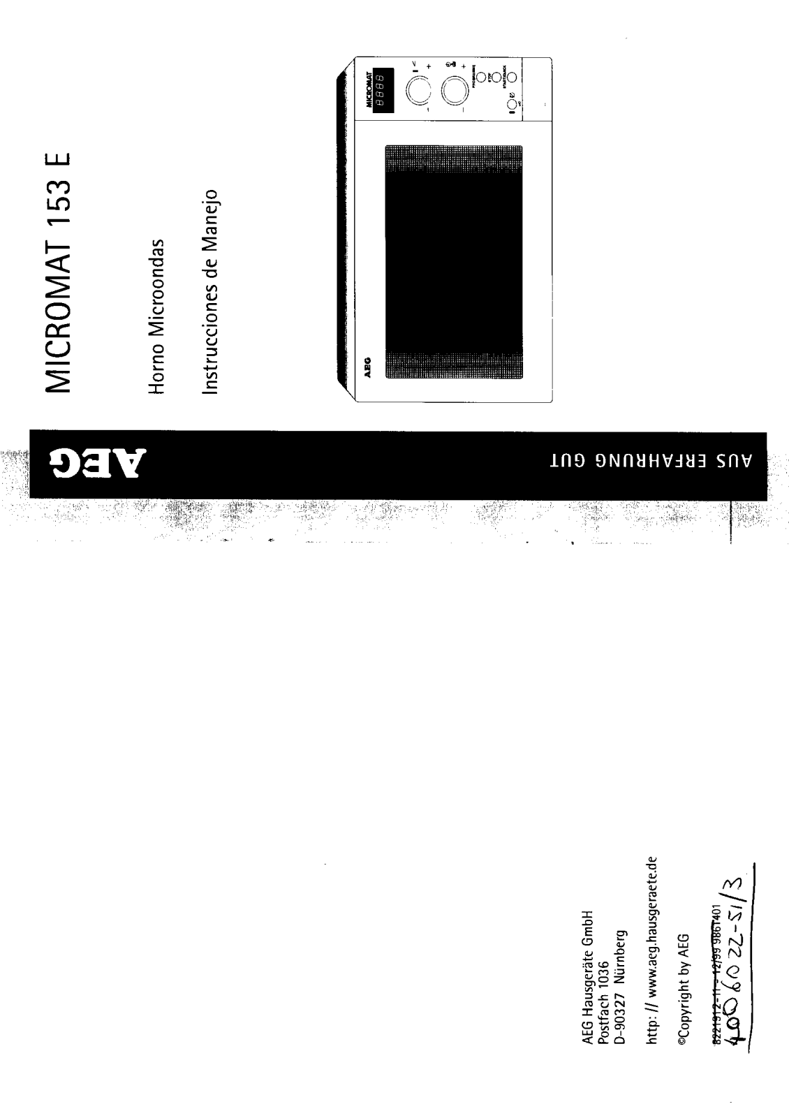 AEG MC153E User Manual