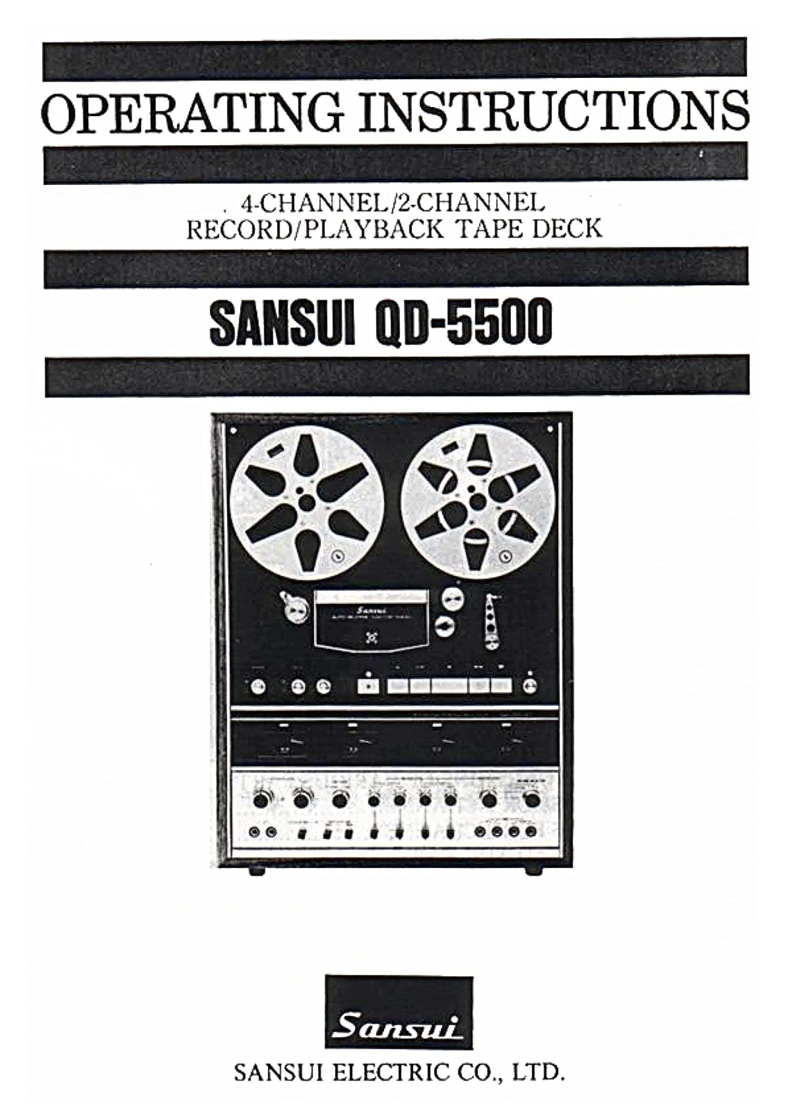 Sansui QD-5500 Owners Manual