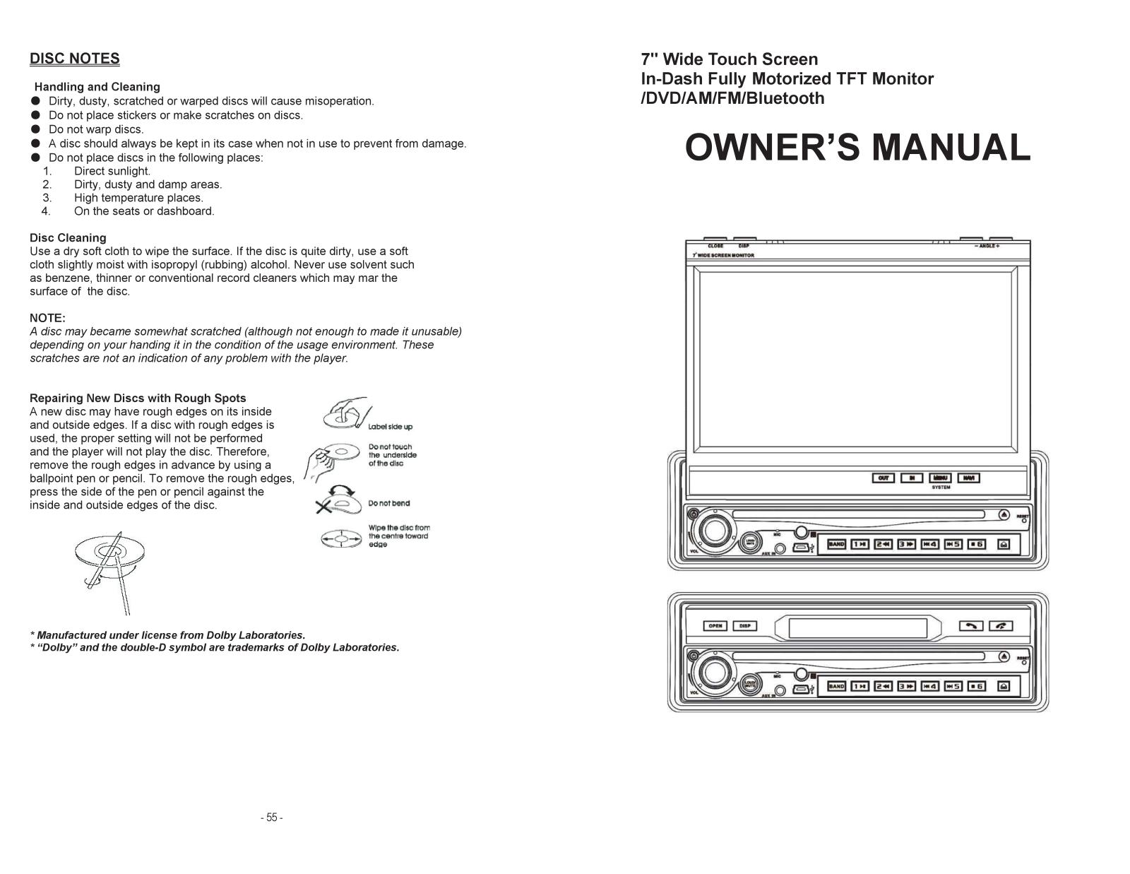 Farenheit TID-897NRT Owner's Manual