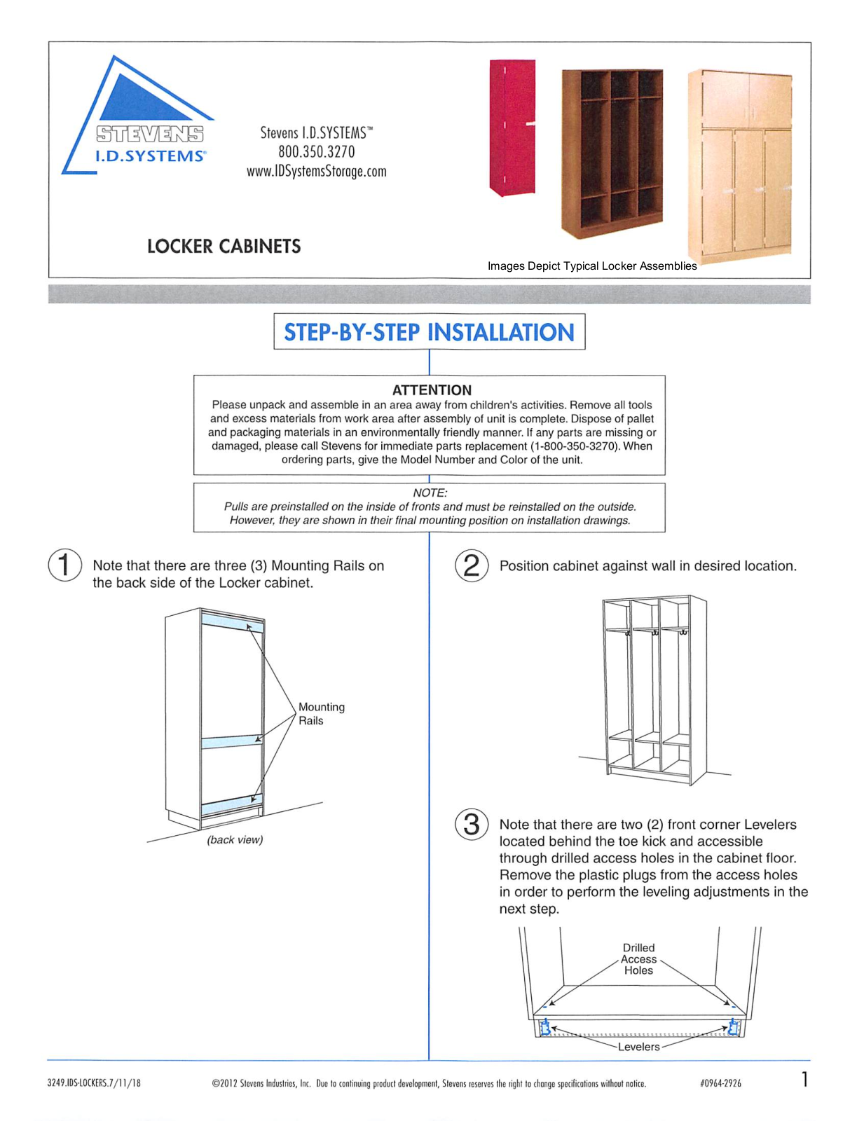 Stevens ID Systems STEV1001 Installation & Assembly - ManualMachine.com