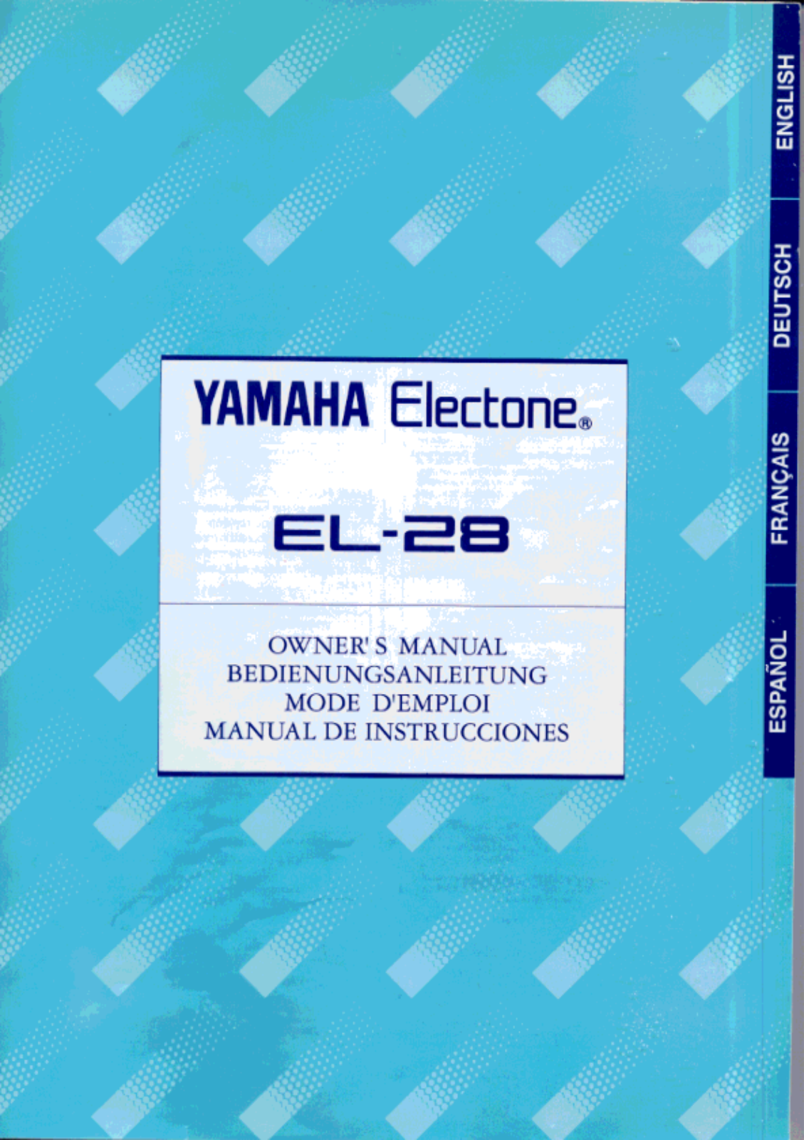 Yamaha EL-28 User Manual