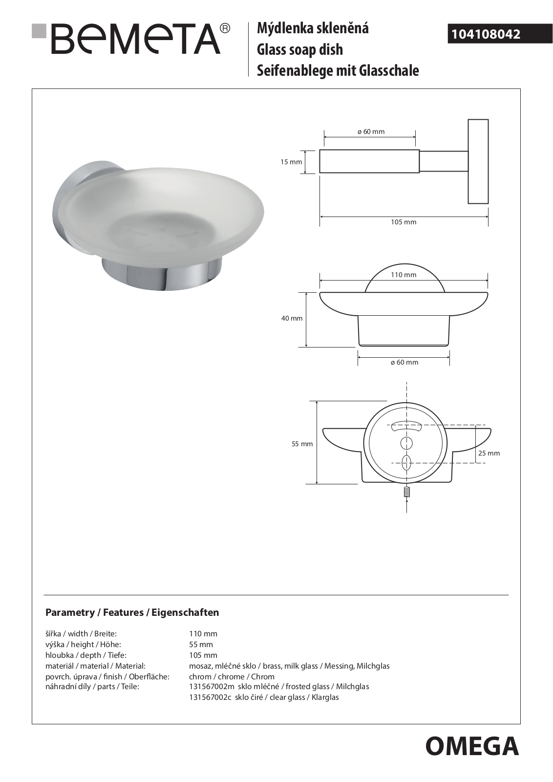 Bemeta Omega 104108042 User guide