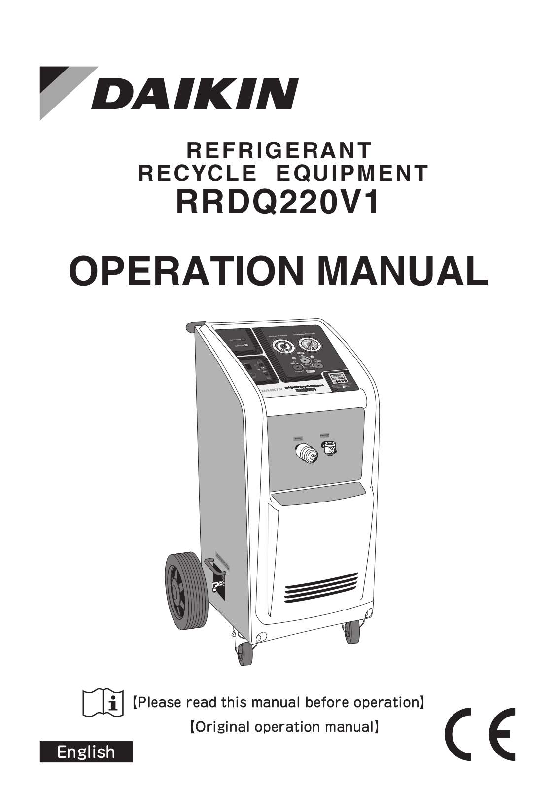 Daikin RRDQ220V1 Operation manuals