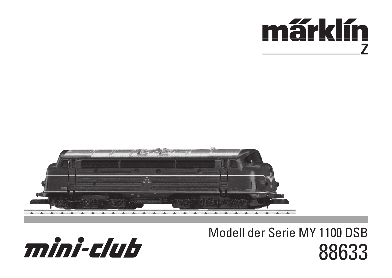 Märklin 88633 User Manual