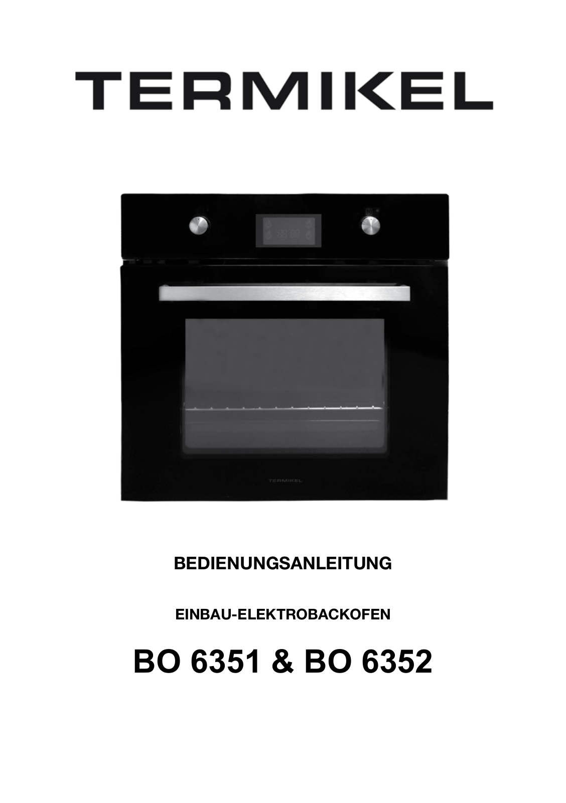 Termikel BO 6352, BO 6351 User Manual