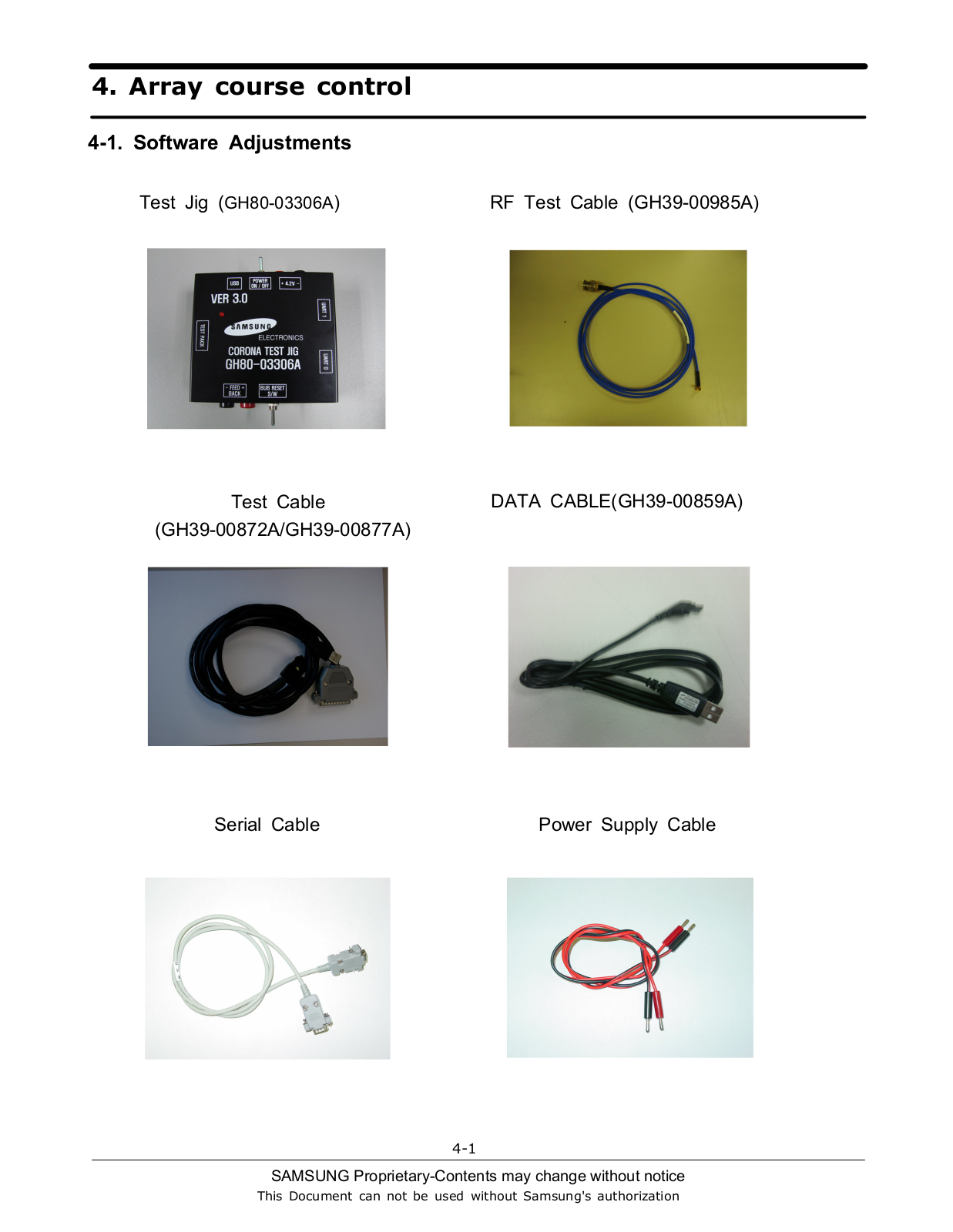 Samsung SGH-L700 Alignment & Adjustment