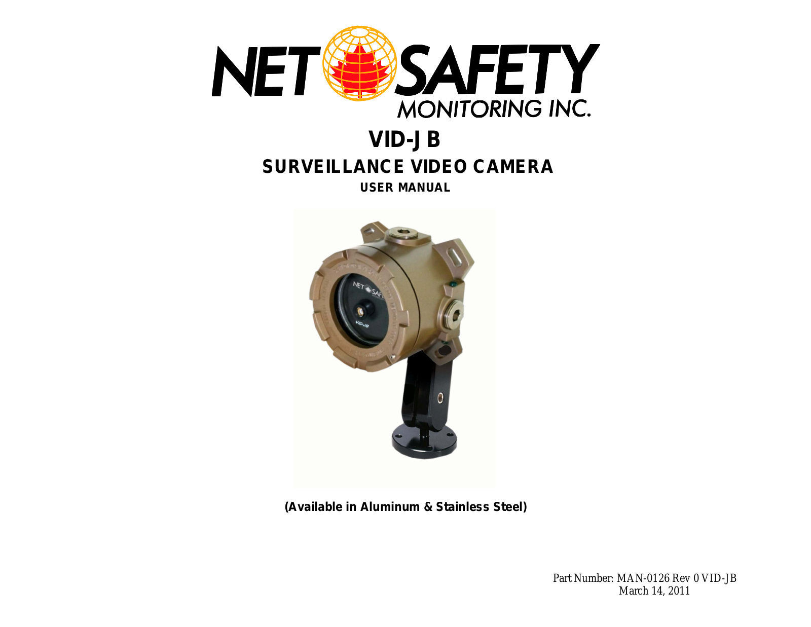 Net Safety Monitoring VID-JB Operating Manual