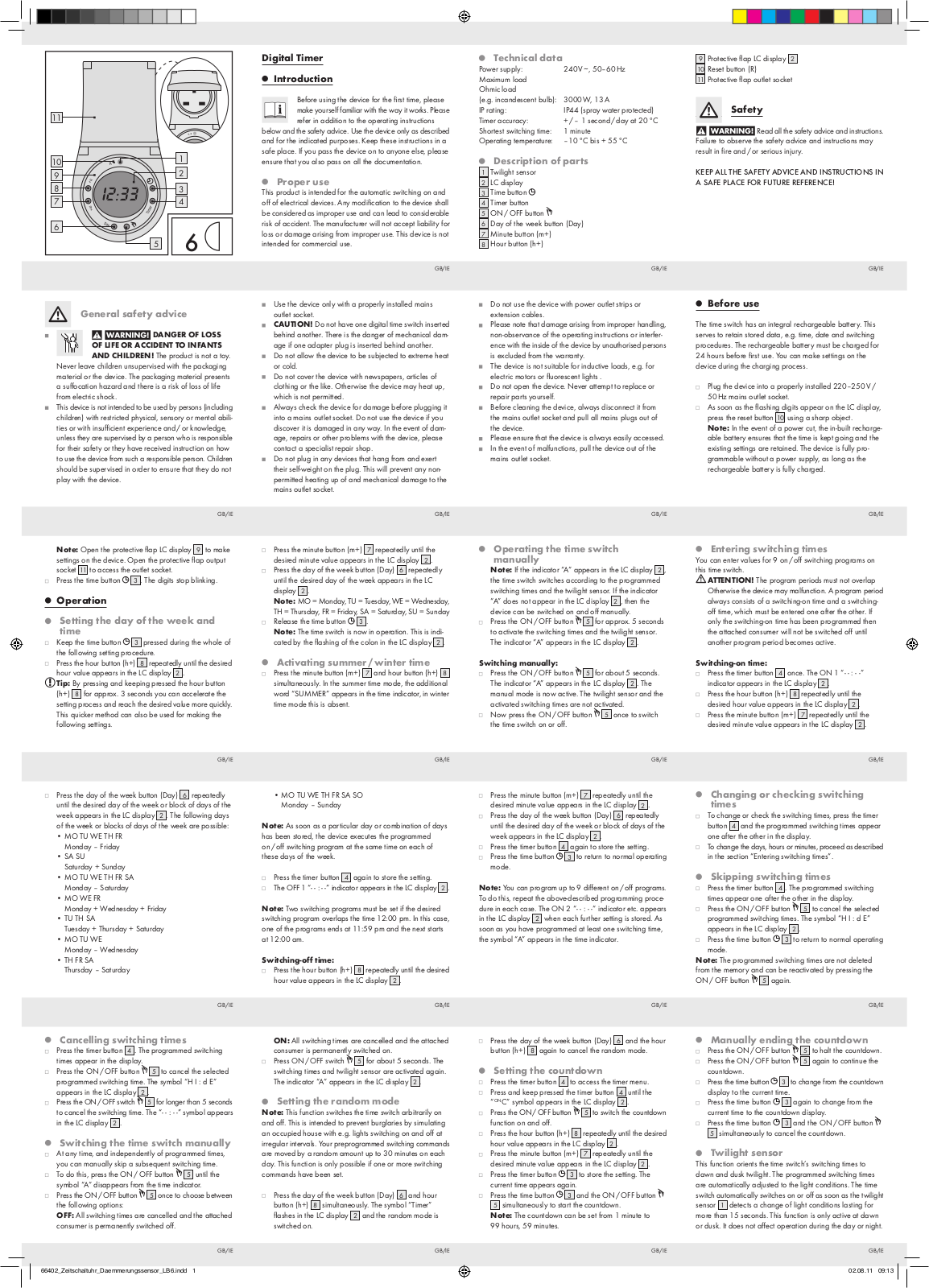 Silvercrest EIM-803 User Manual