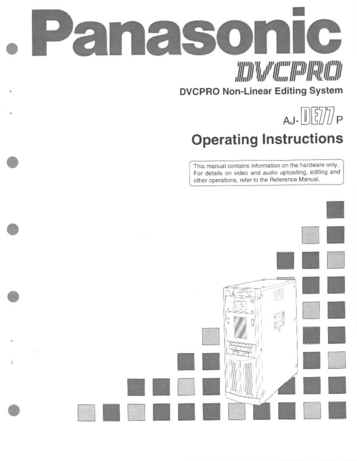 Panasonic AJ-DE77P, AJ-DE77 User Manual