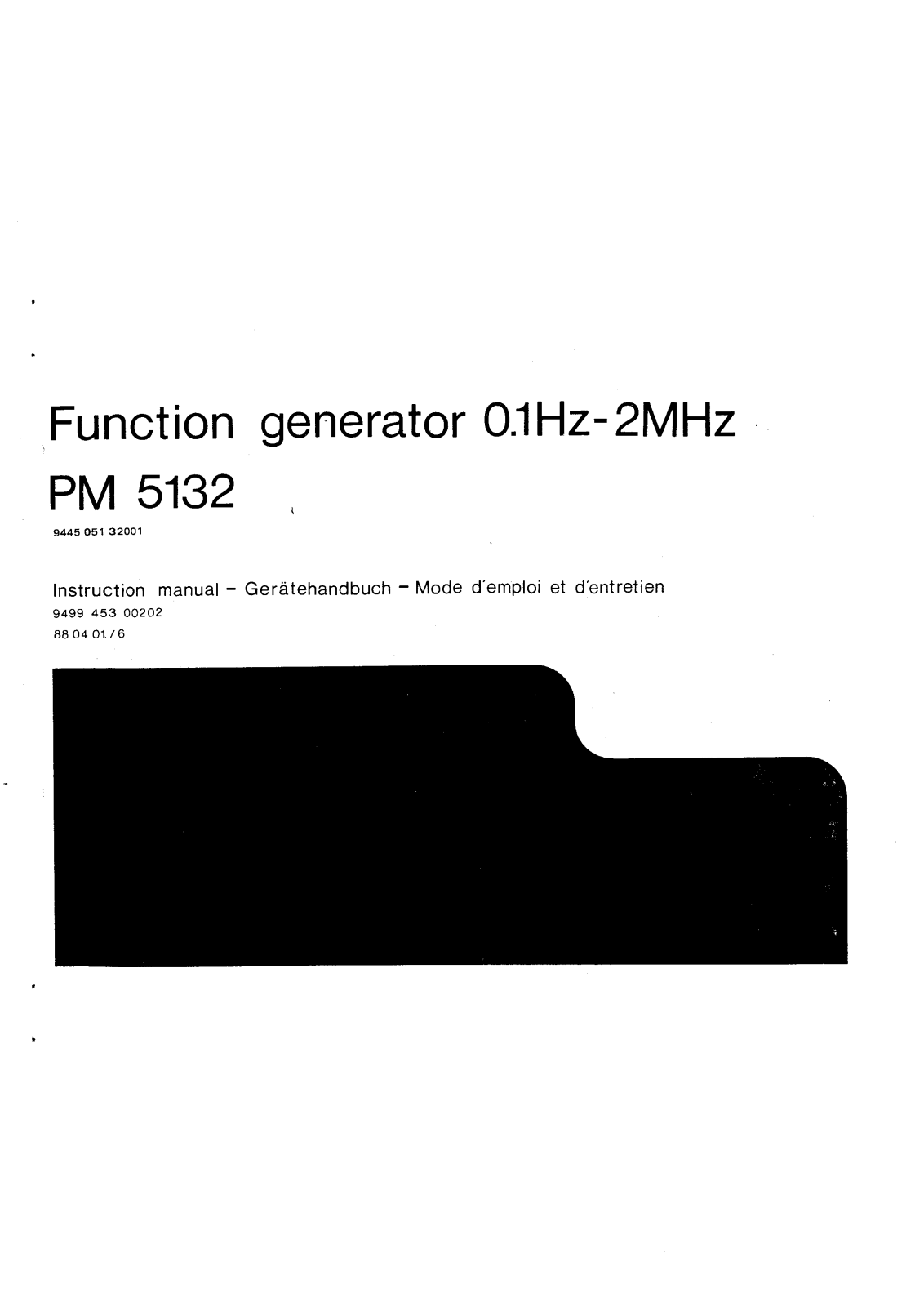 Philips PM-5132 Service Manual