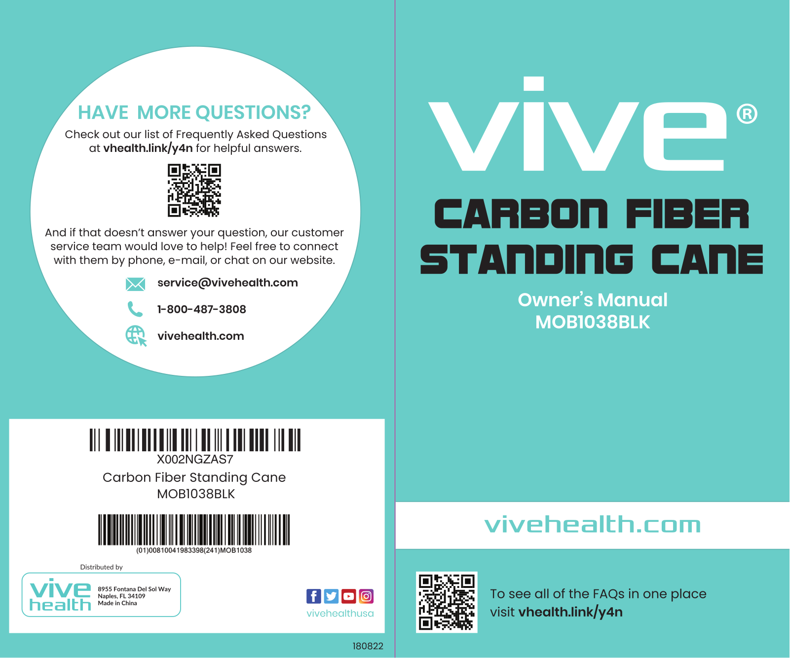 Vive MOB1038BLK User Manual - ManualMachine.com