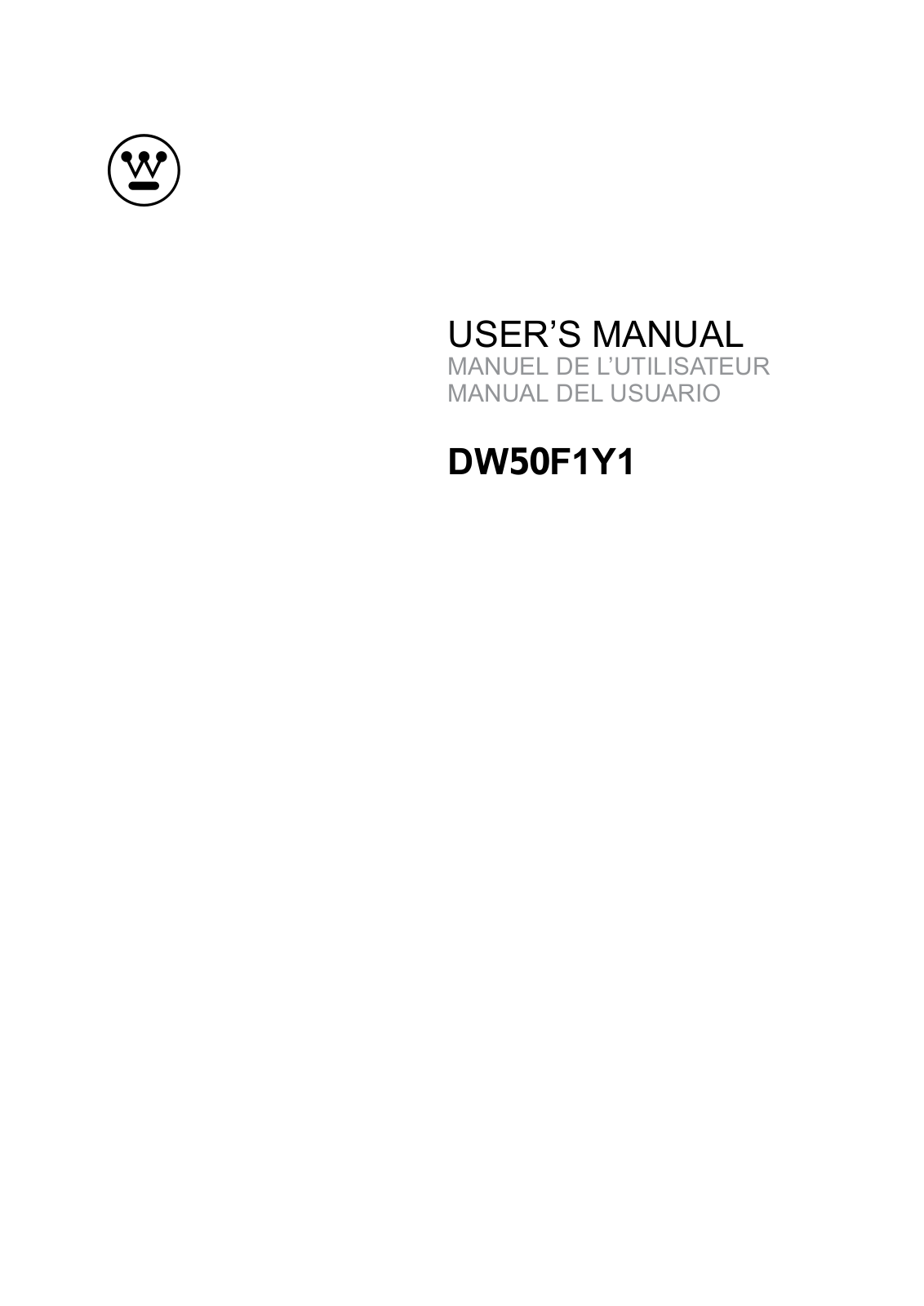 Westinghouse Digital DW50F1Y1 User Manual