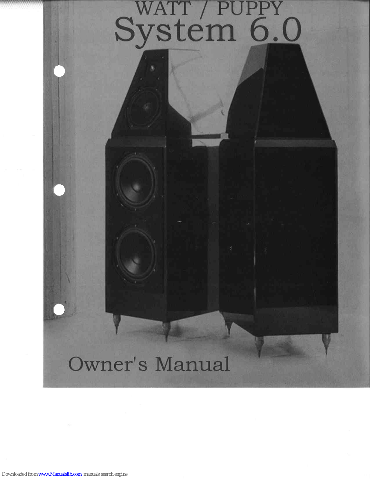 WILSON AUDIO WATT 6, Puppy 6 Owner's Manual