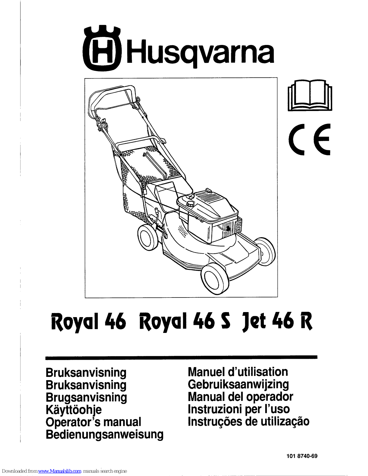 Husqvarna Jet 46 R, Royal 46, Royal 46 S Operator's Manual