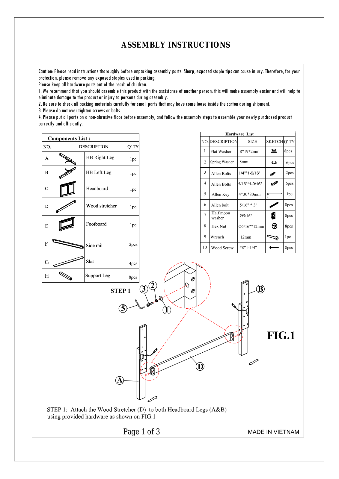 Greyleigh™ GRYL6552 Assembly Instructions - ManualMachine.com
