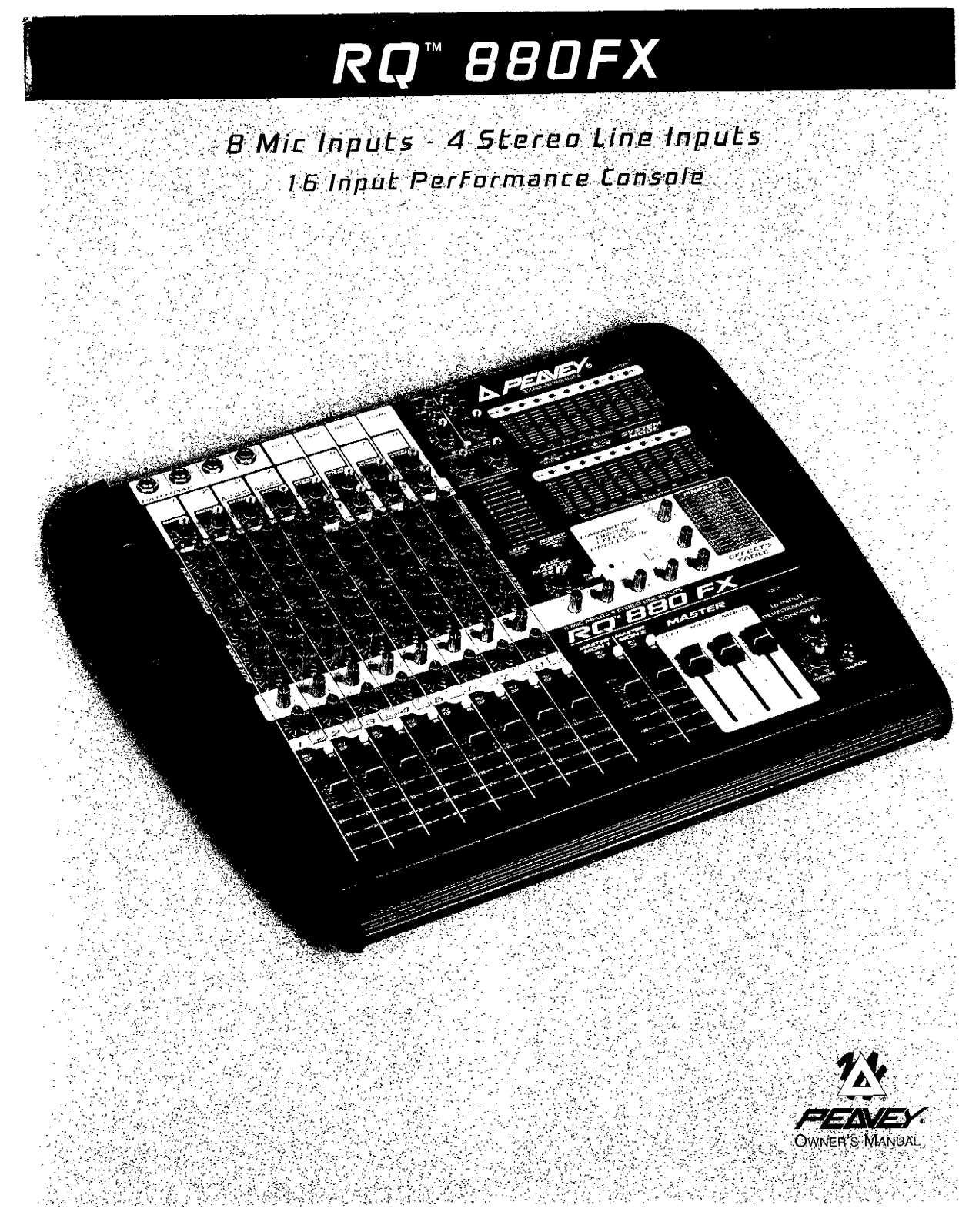 Peavey RQ 880FX User Manual