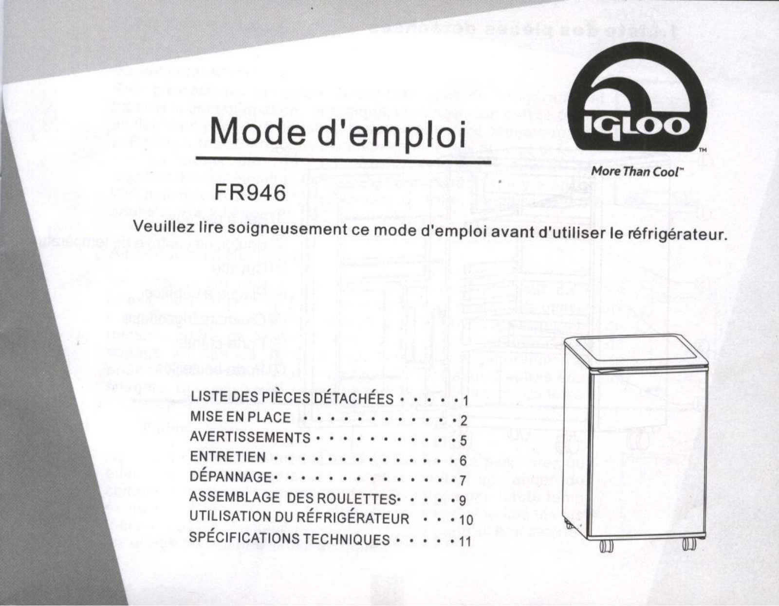 CURTIS FR946 User Manual