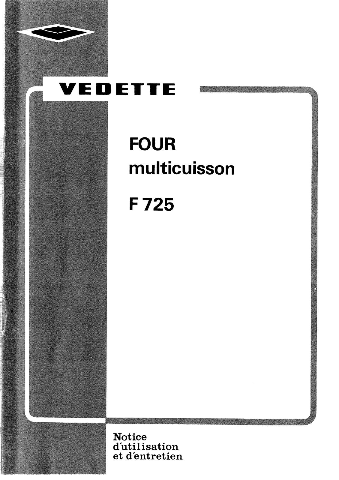 VEDETTE F725 User Manual