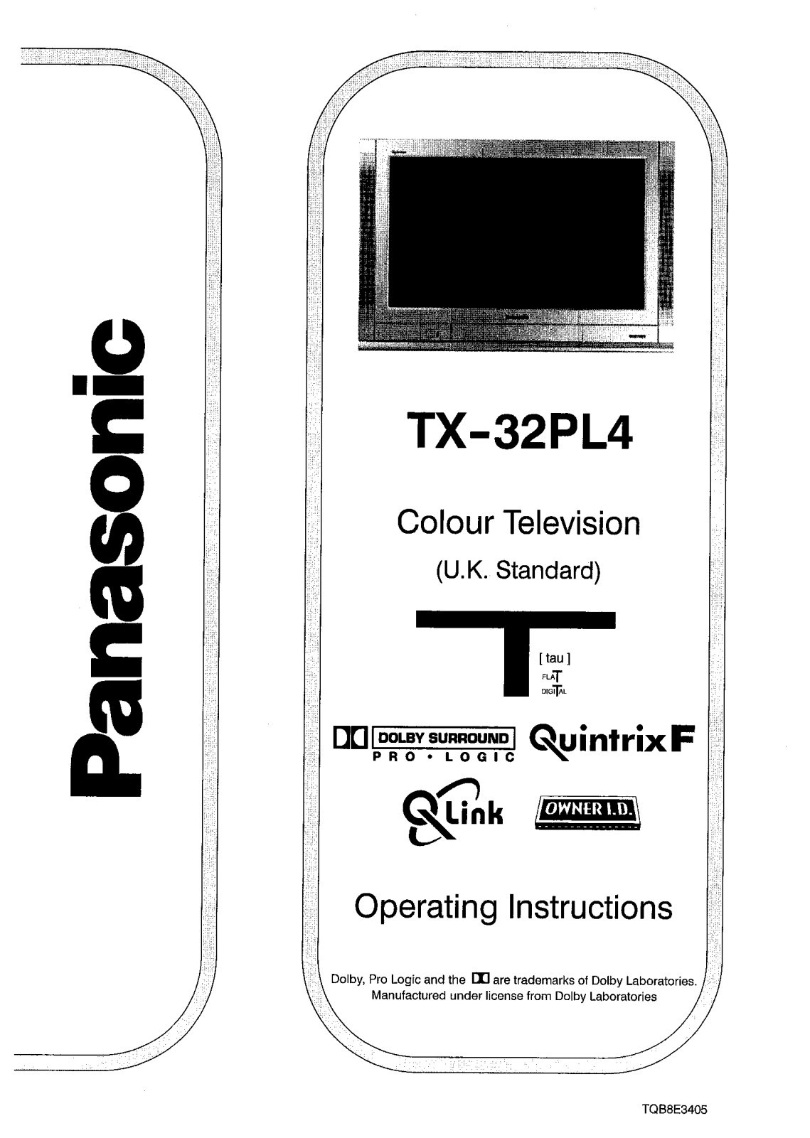 PANASONIC TX-32PL4 User Manual