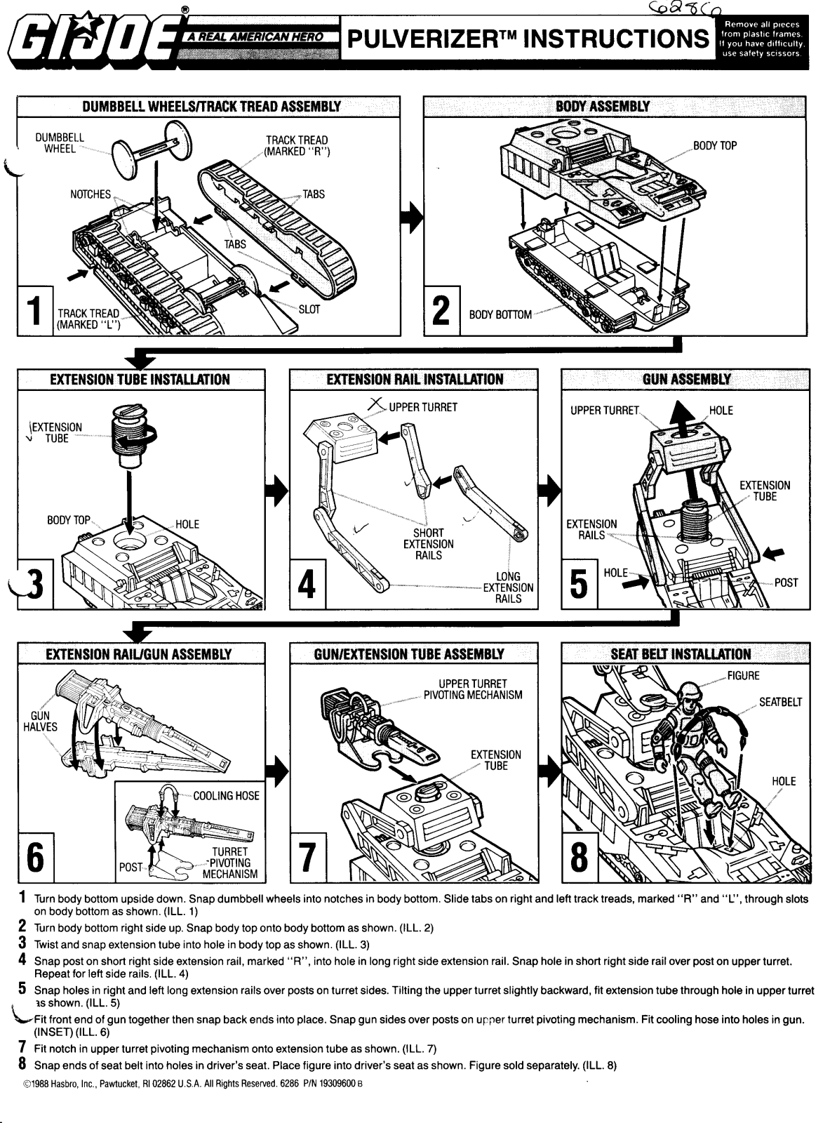 HASBRO GIJoe Pulverizer User Manual