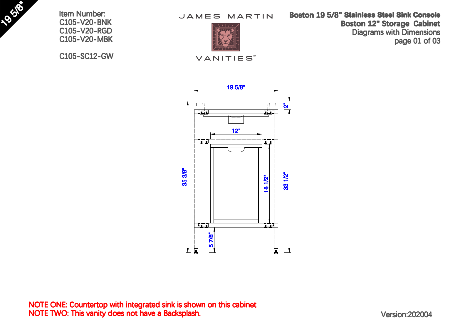 James Martin Furniture JMT12748 Specifications - ManualMachine.com