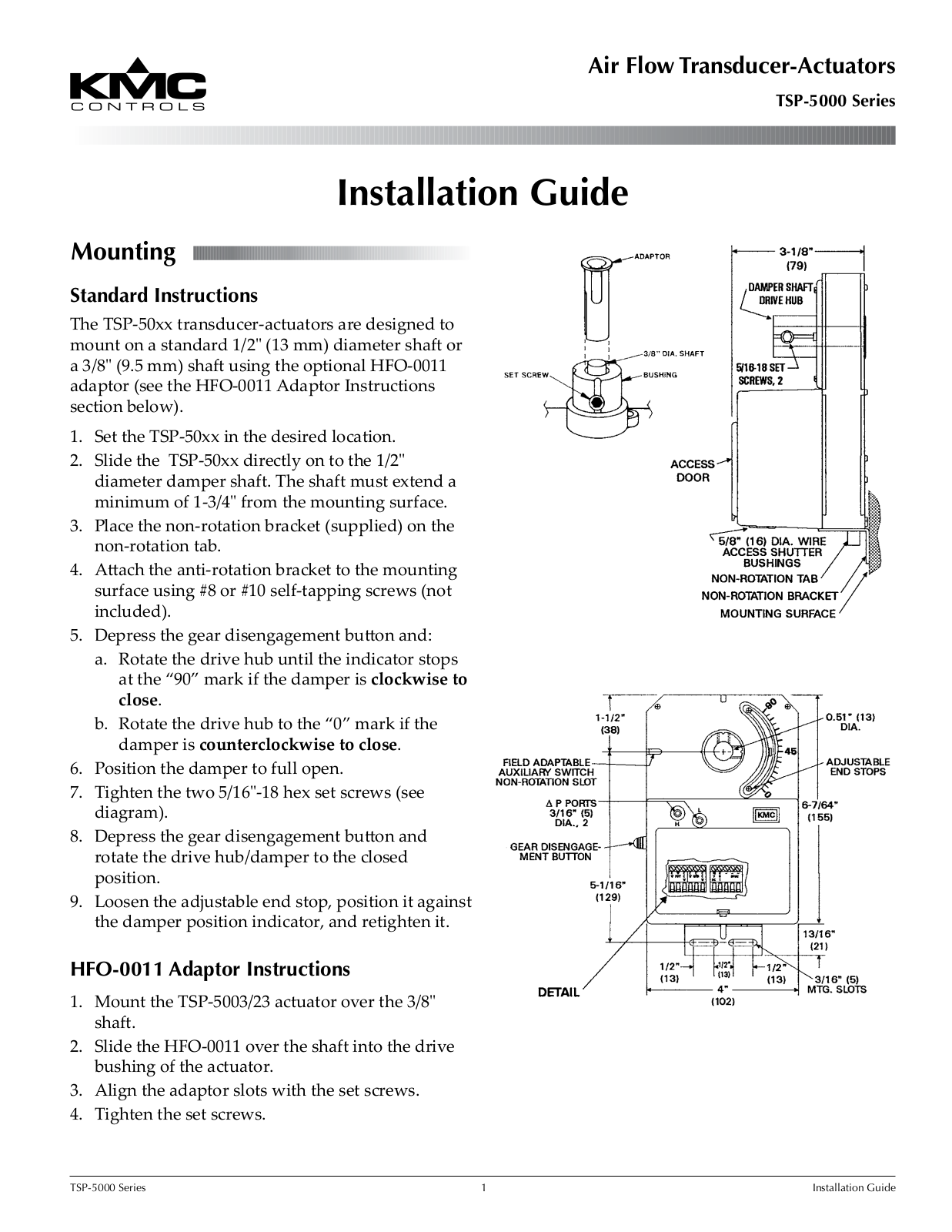 KMC Controls TPE-1464 User Manual