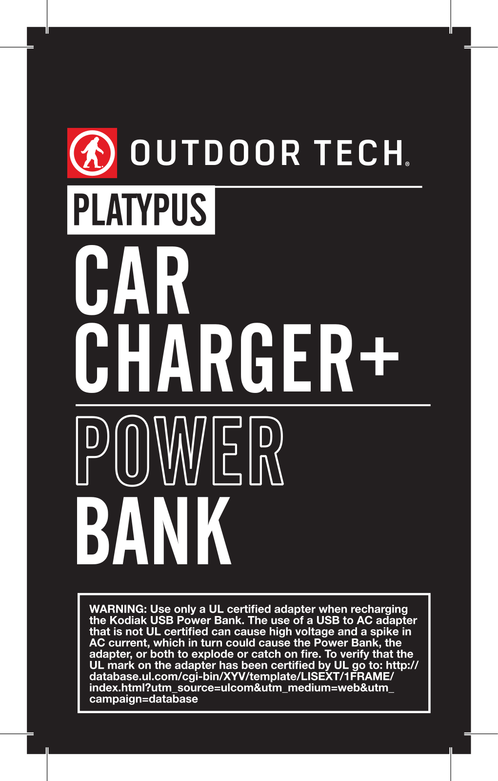Outdoor tech Platypus User Manual - ManualMachine.com