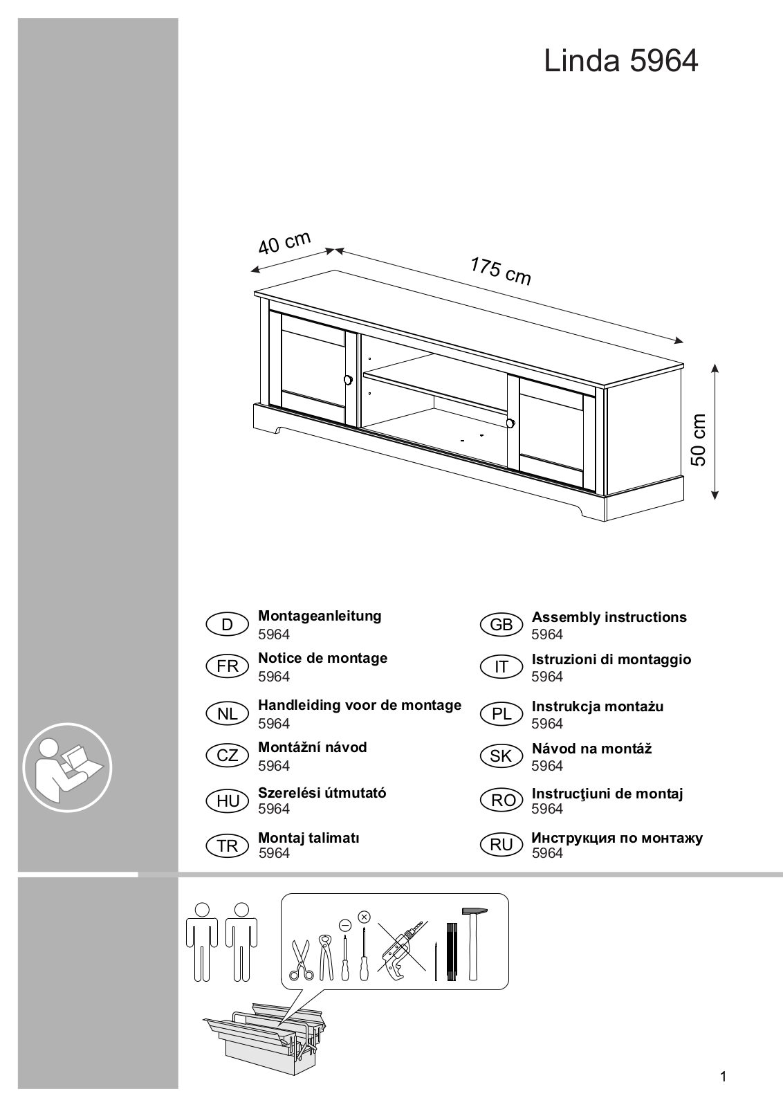 Home affaire Linda Assembly instructions